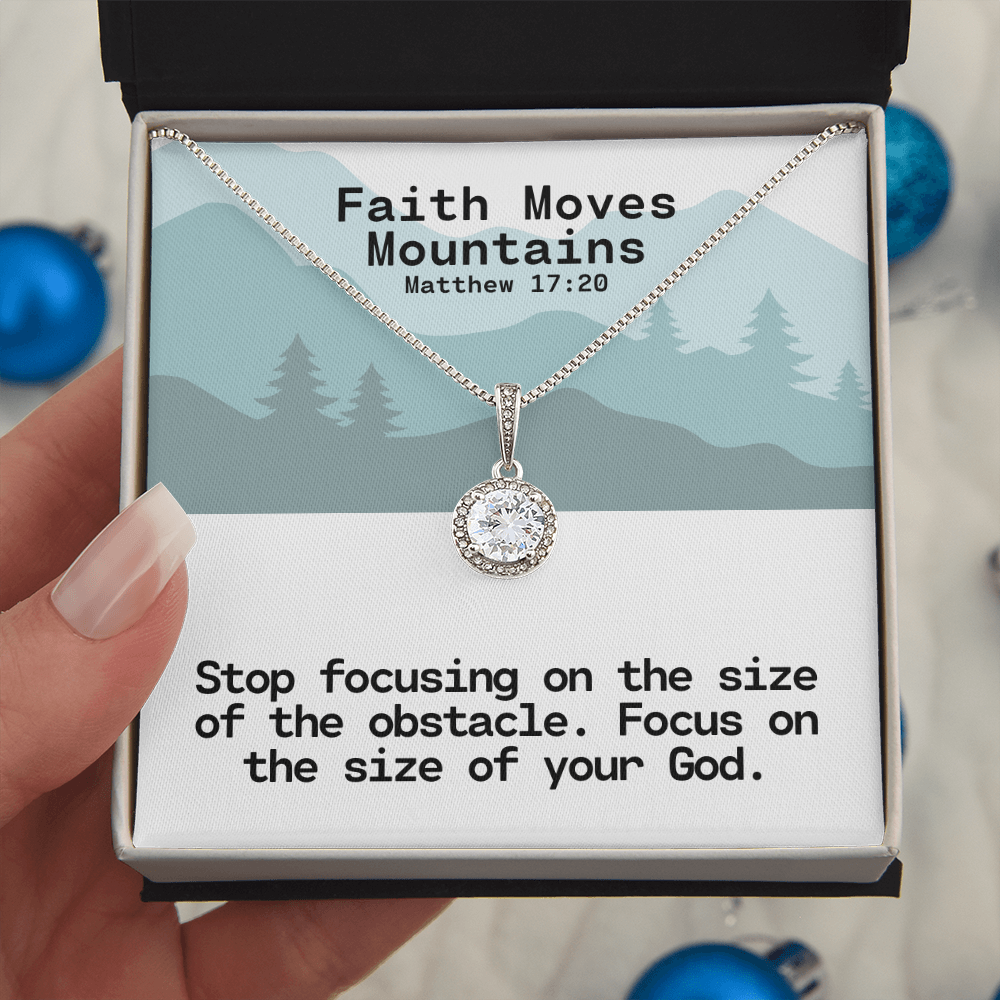 Faith Moves Mountains (Matthew 17:20) | Eternal Hope Pendant Necklace