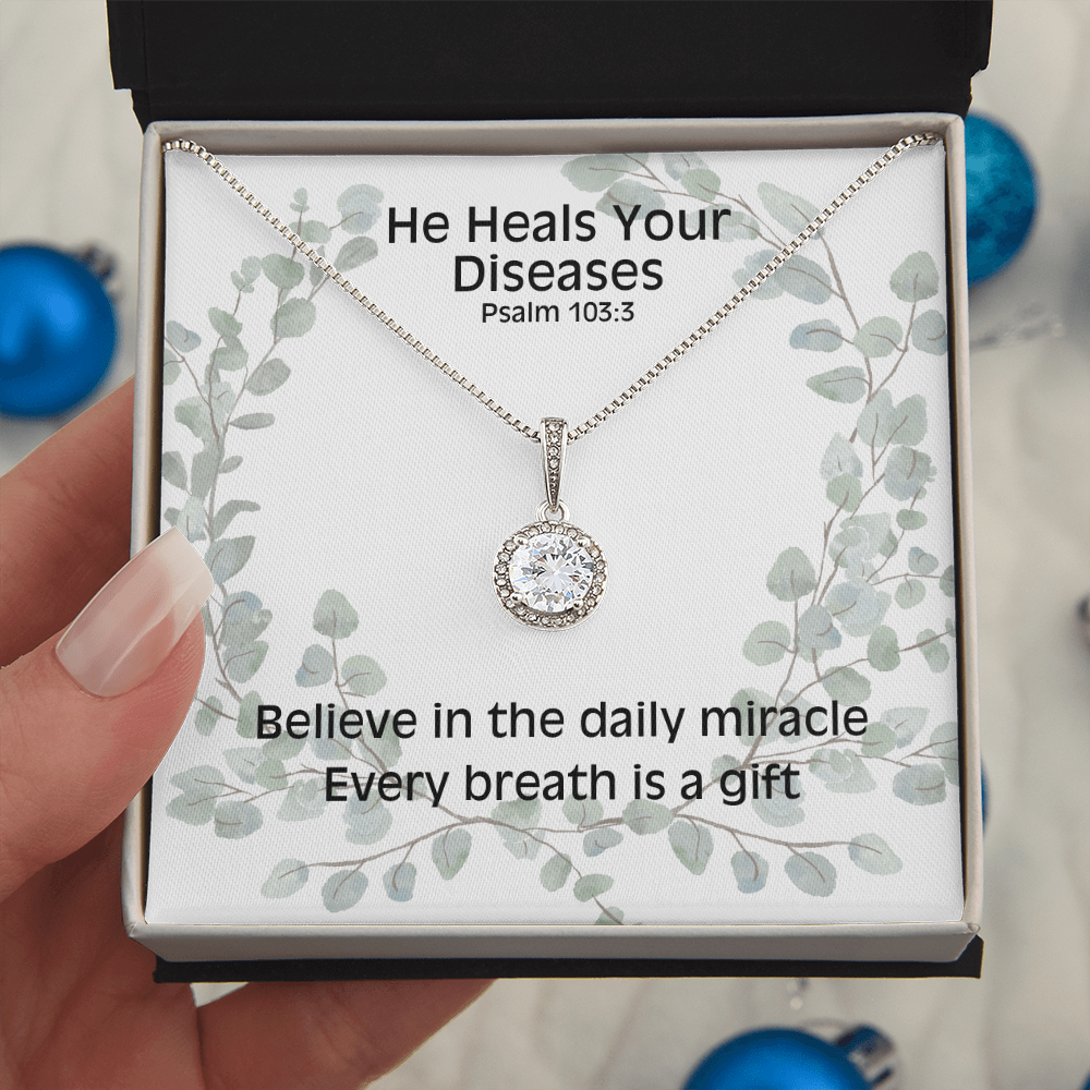 He Heals Your Diseases (Psalm 103:3) | Eternal Hope Pendant Necklace