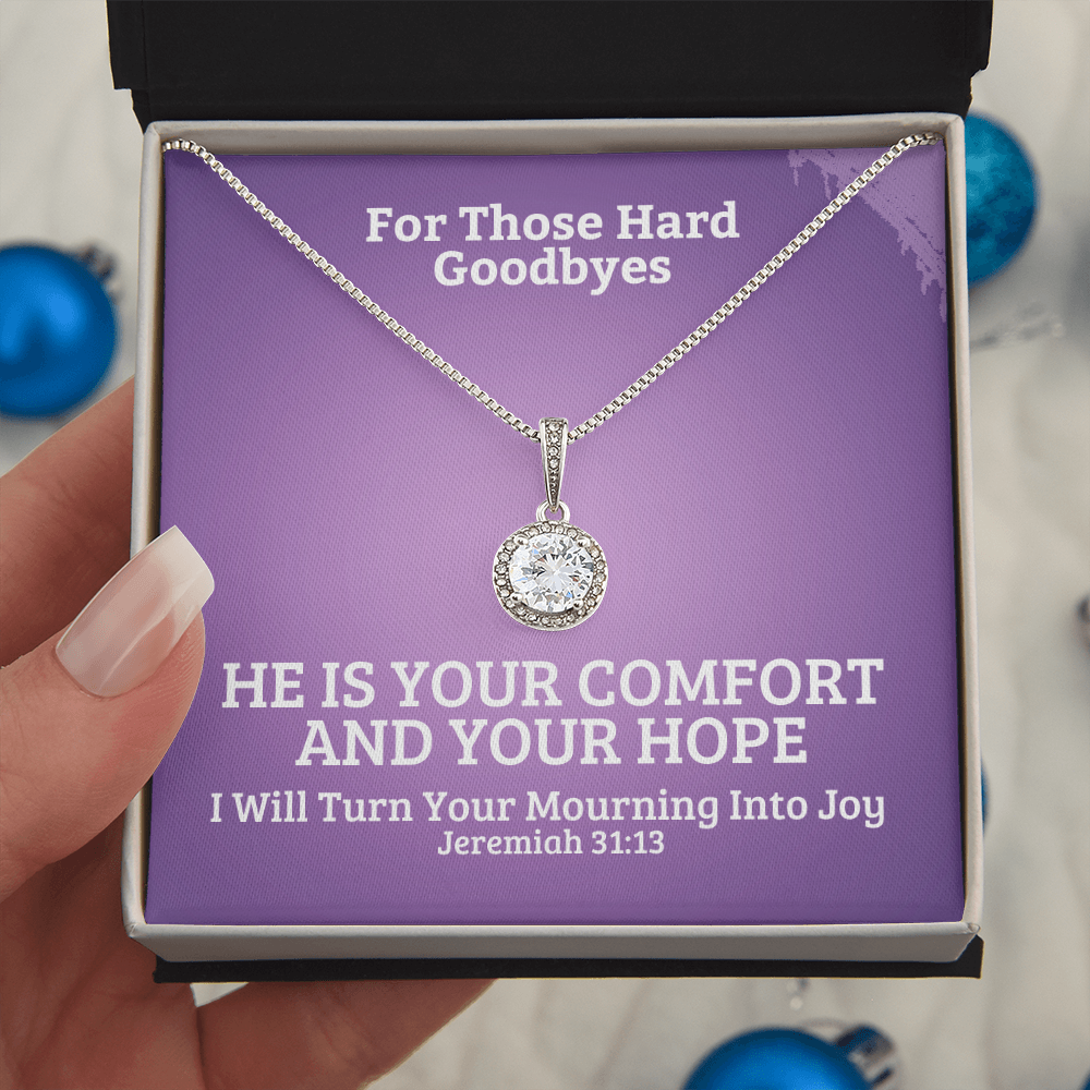 I Will Turn Your Mourning Into Joy (Jeremiah 31:13) | Eternal Hope Pendant Necklace