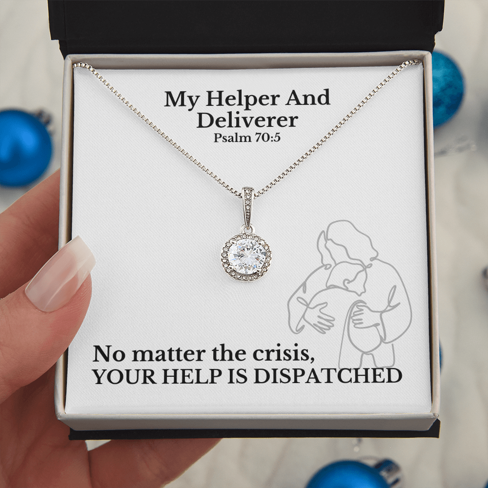 My Helper And Deliverer (Psalm 70:5) | Eternal Hope Pendant Necklace