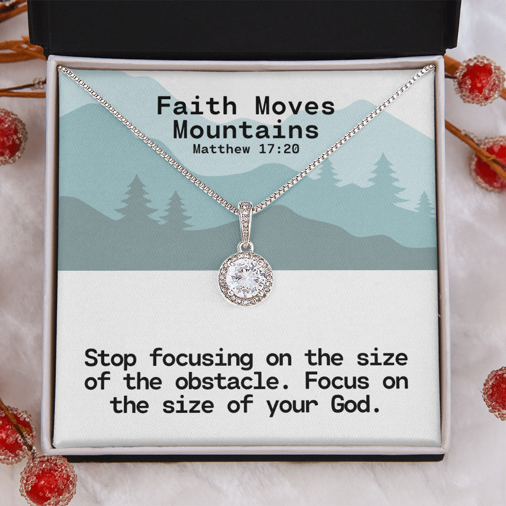 Faith Moves Mountains (Matthew 17:20) | Eternal Hope Pendant Necklace