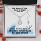 The Word Of The Lord Is Right (Psalm 33:4) | Eternal Hope Pendant Necklace