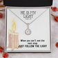 He Is My Light (Psalm 27:1) | Eternal Hope Pendant Necklace