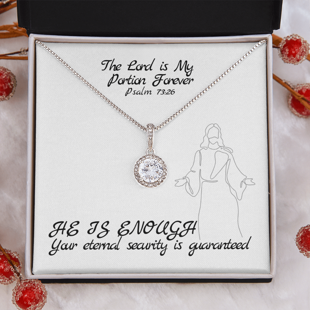 The Lord is My Portion Forever (Psalm 73:26) | Eternal Hope Pendant Necklace