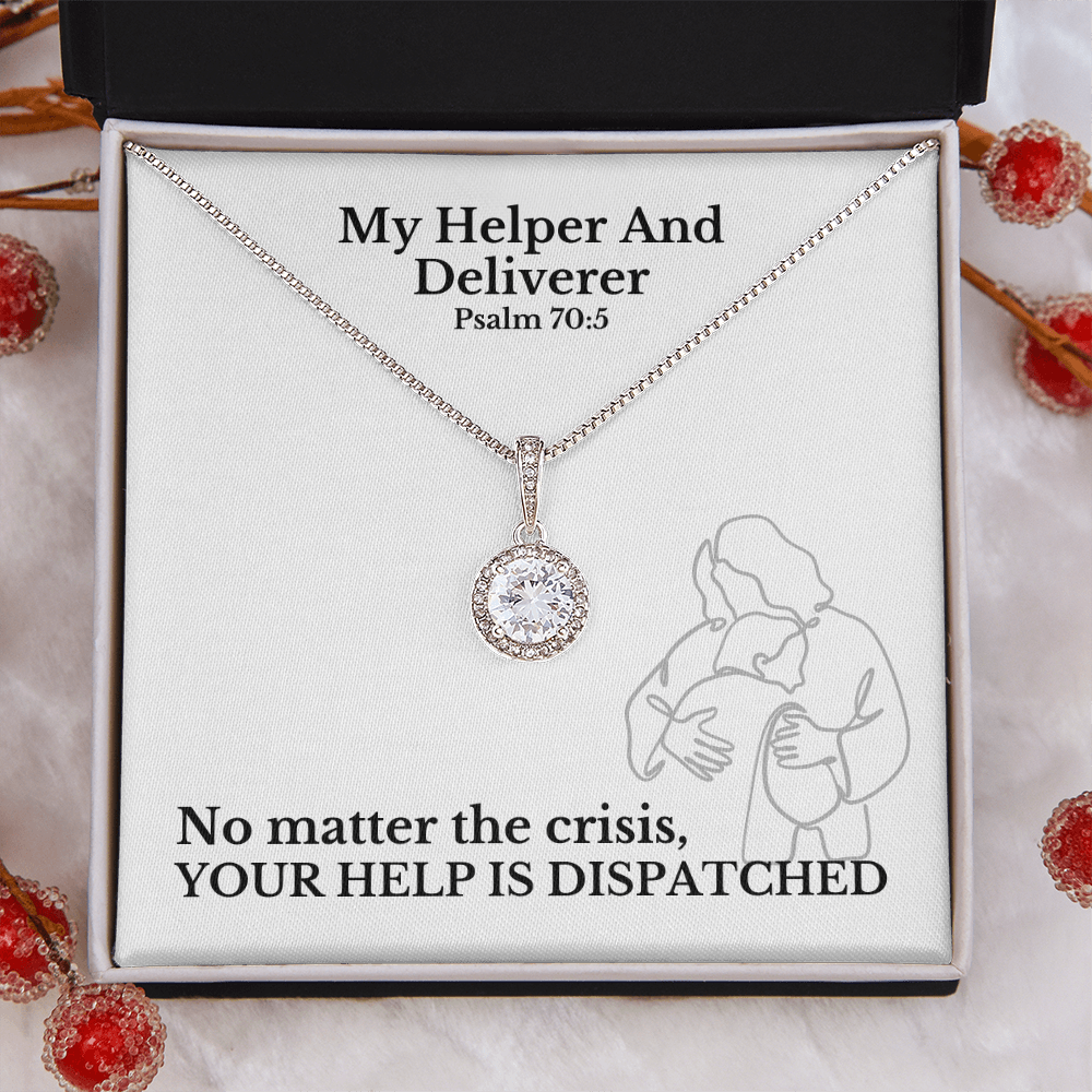 My Helper And Deliverer (Psalm 70:5) | Eternal Hope Pendant Necklace