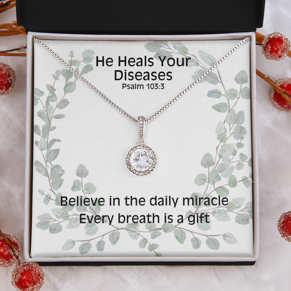 He Heals Your Diseases (Psalm 103:3) | Eternal Hope Pendant Necklace
