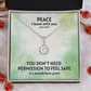 Peace I Leave With You (John 14:27) | Eternal Hope Pendant Necklace