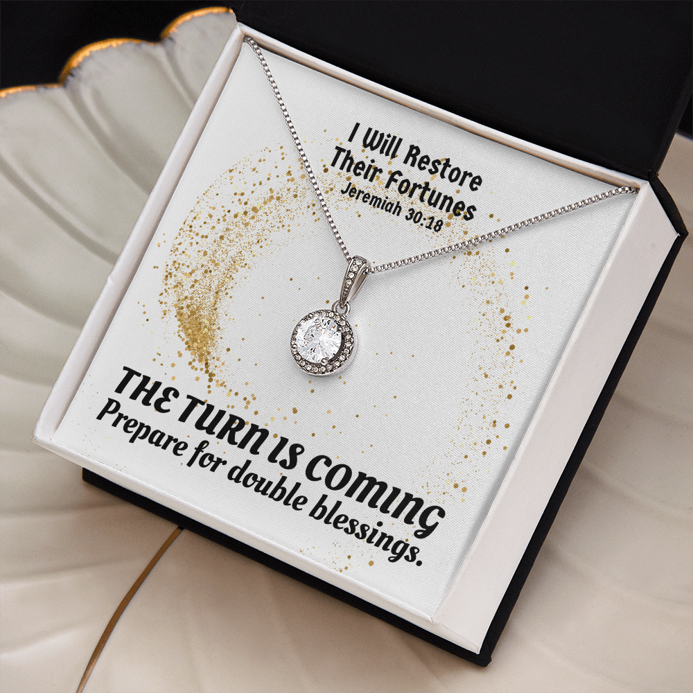 I Will Restore Their Fortunes (Jeremiah 30:18) | Eternal Hope Pendant Necklace