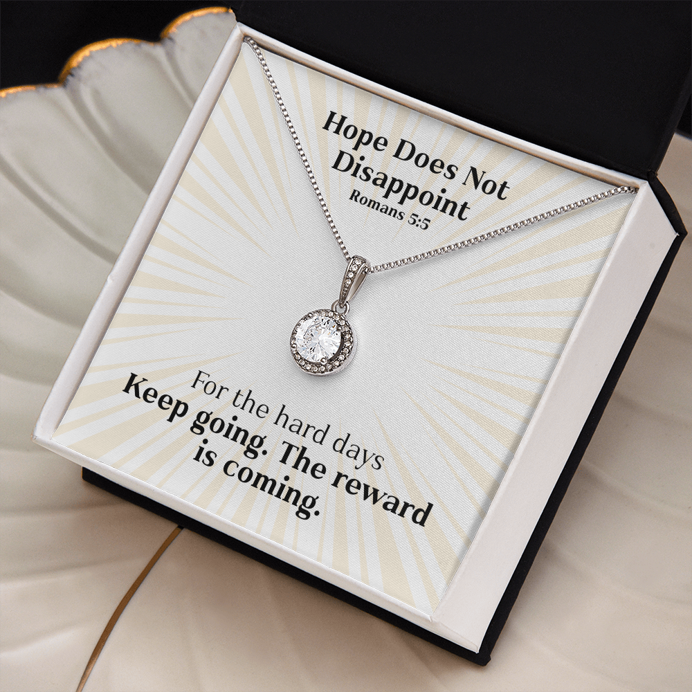 Hope Does Not Disappoint (Romans 5:5) | Eternal Hope Pendant Necklace