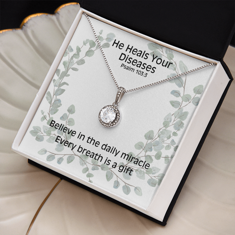 He Heals Your Diseases (Psalm 103:3) | Eternal Hope Pendant Necklace