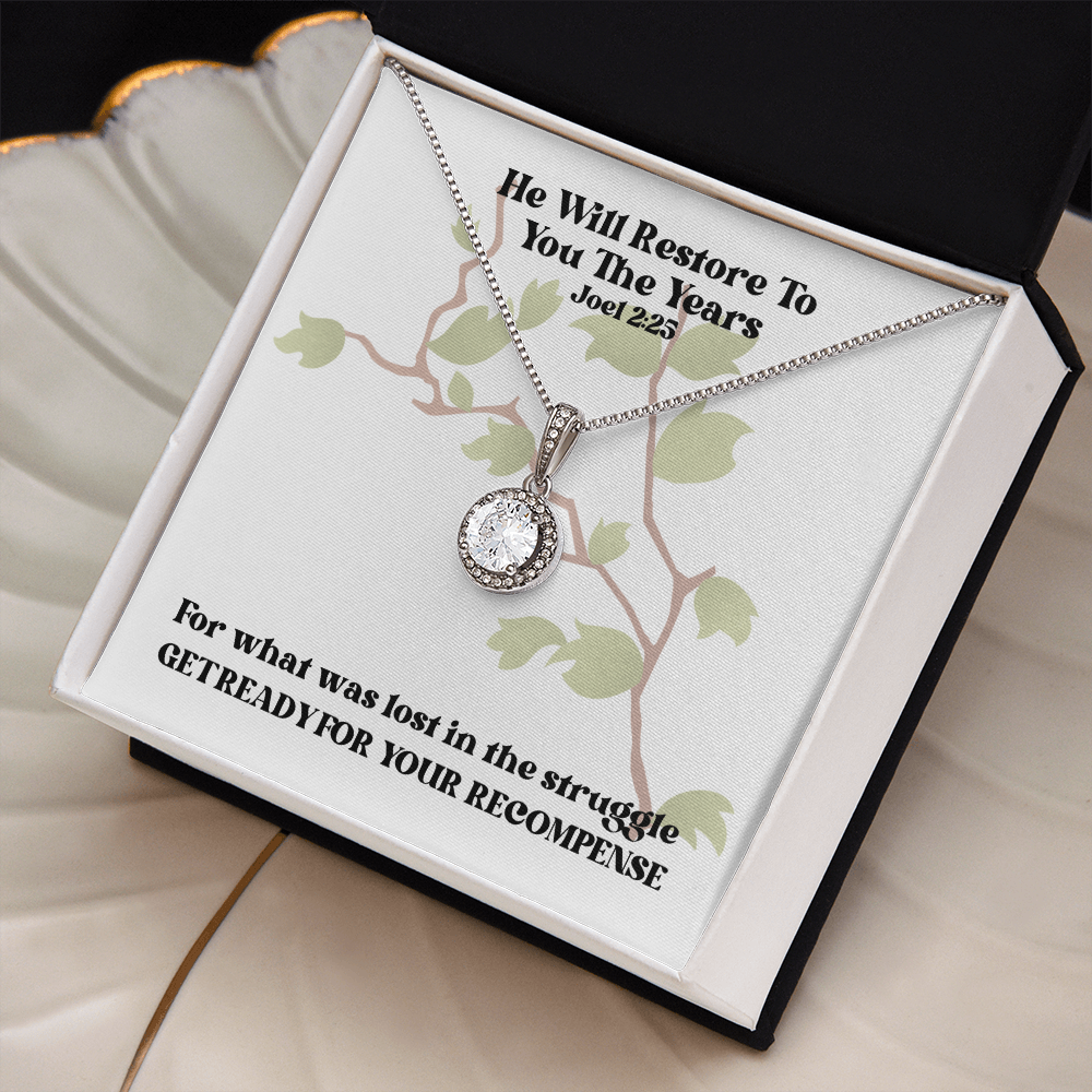He Will Restore To You The Years (Joel 2:25) | Eternal Hope Pendant Necklace