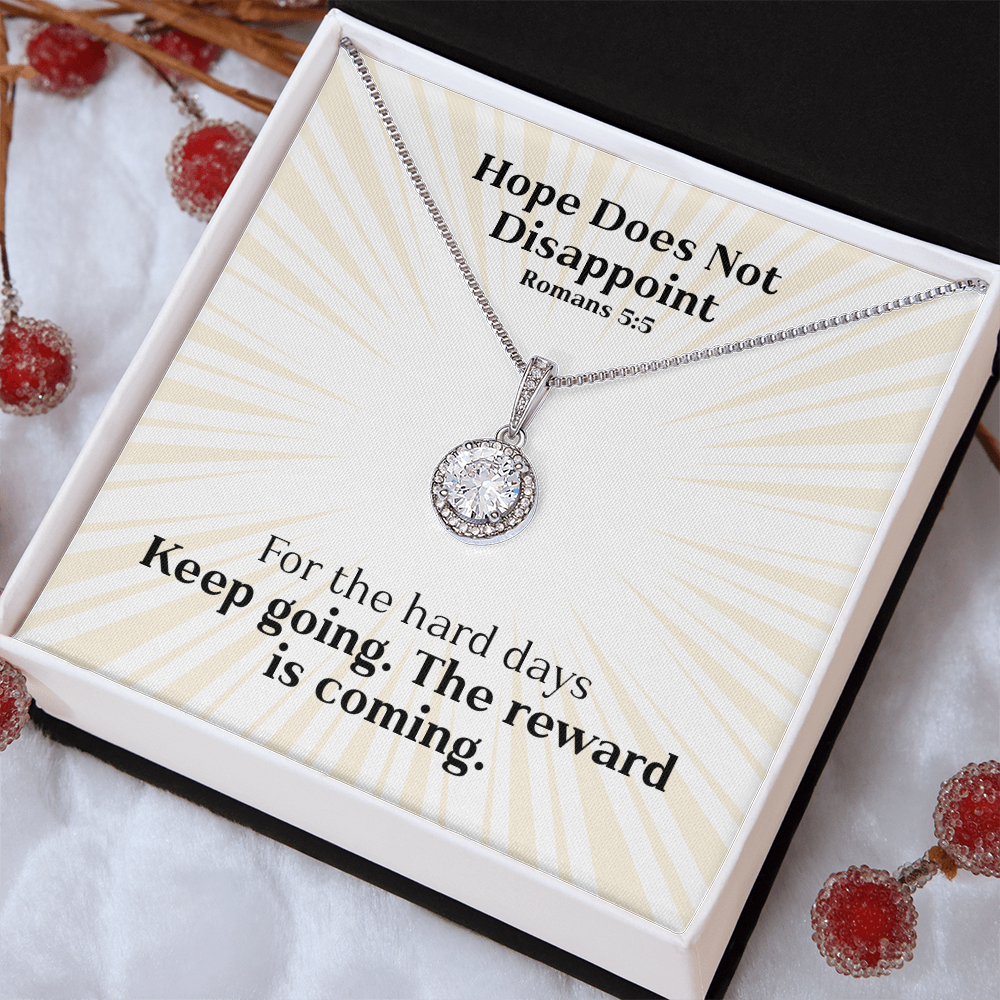 Hope Does Not Disappoint (Romans 5:5) | Eternal Hope Pendant Necklace