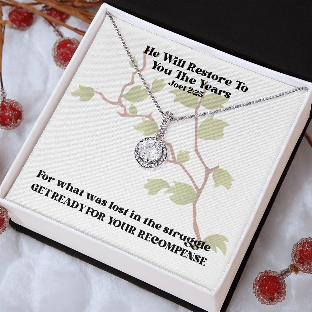 He Will Restore To You The Years (Joel 2:25) | Eternal Hope Pendant Necklace