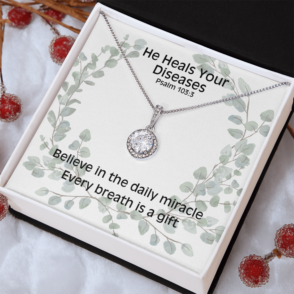 He Heals Your Diseases (Psalm 103:3) | Eternal Hope Pendant Necklace