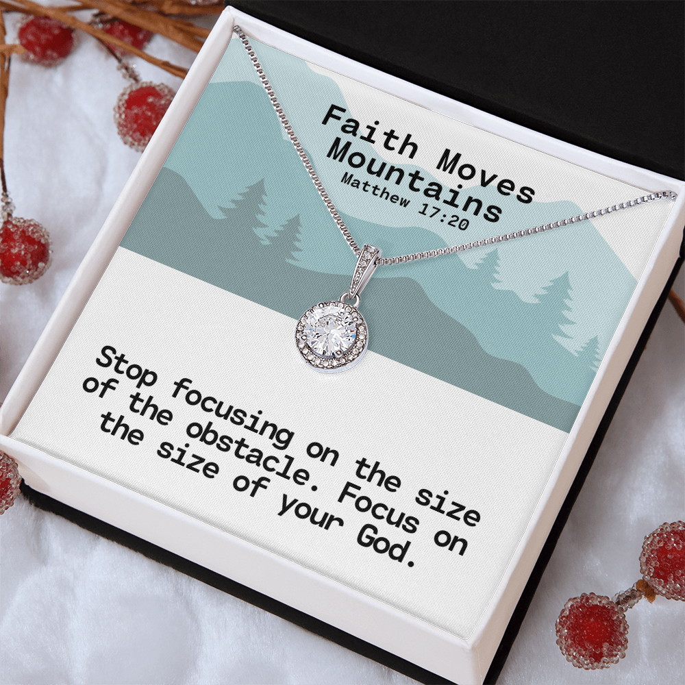 Faith Moves Mountains (Matthew 17:20) | Eternal Hope Pendant Necklace