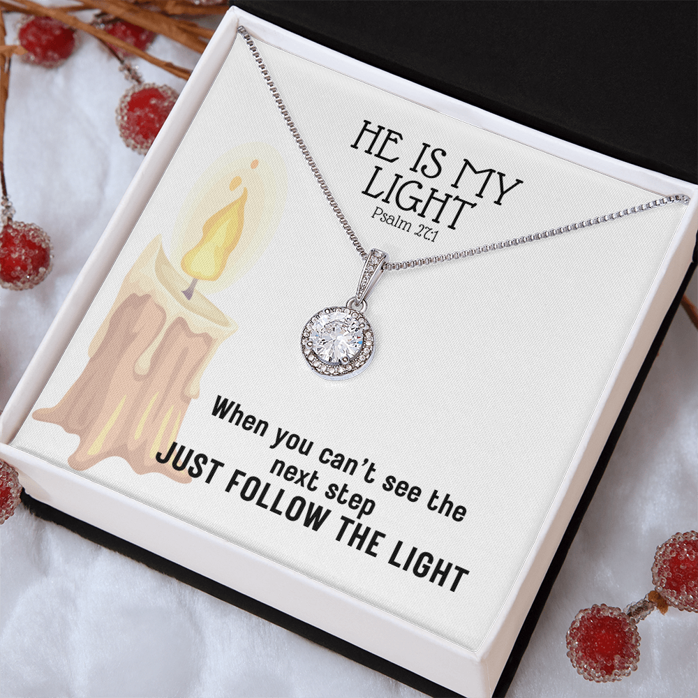 He Is My Light (Psalm 27:1) | Eternal Hope Pendant Necklace