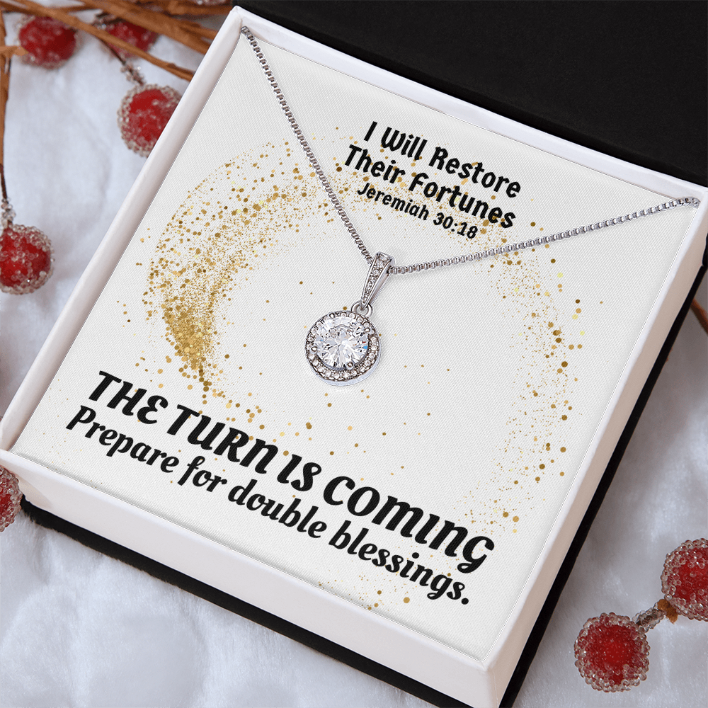 I Will Restore Their Fortunes (Jeremiah 30:18) | Eternal Hope Pendant Necklace