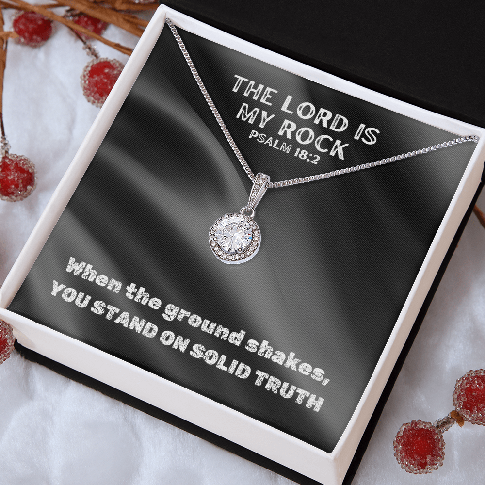 The Lord Is My Rock (Psalm 18:2) | Eternal Hope Pendant Necklace
