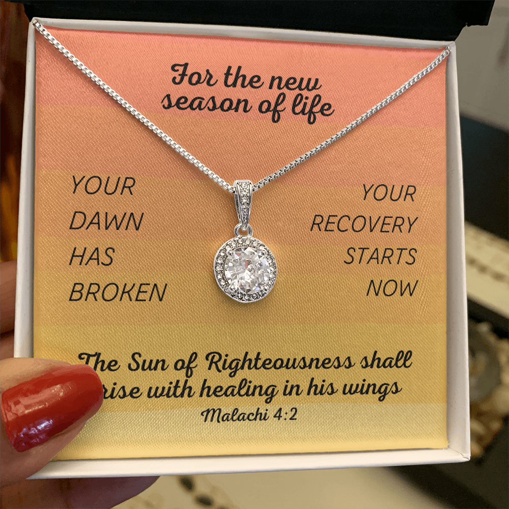 Healing In His Wings (Malachi 4:2) | Eternal Hope Pendant Necklace