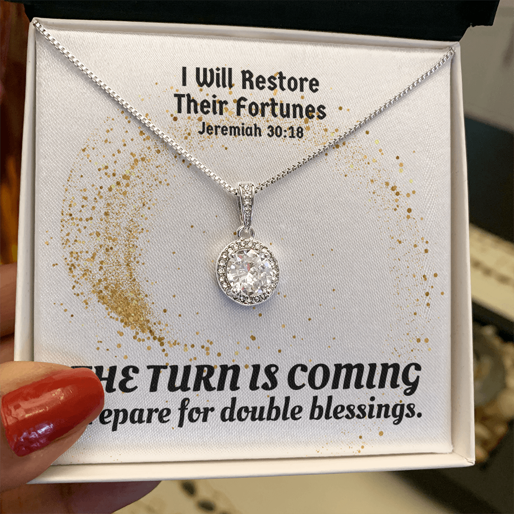 I Will Restore Their Fortunes (Jeremiah 30:18) | Eternal Hope Pendant Necklace