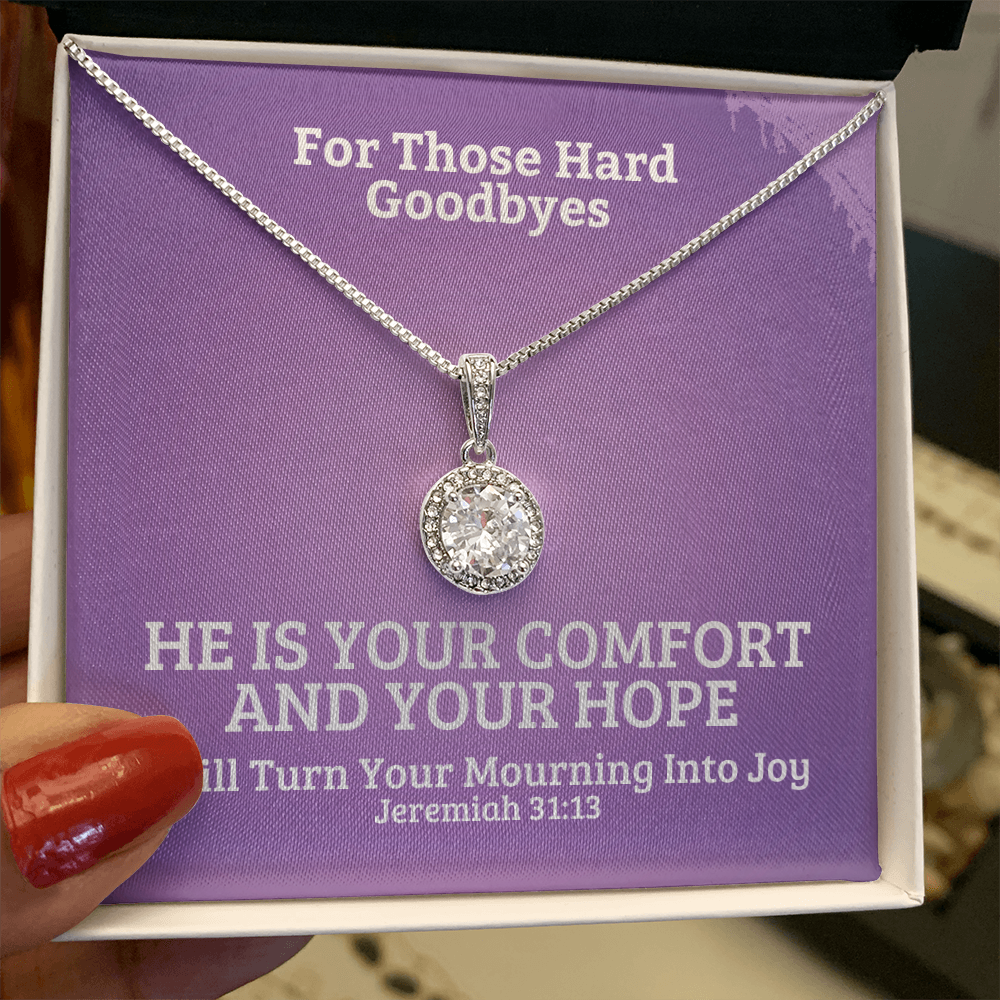 I Will Turn Your Mourning Into Joy (Jeremiah 31:13) | Eternal Hope Pendant Necklace