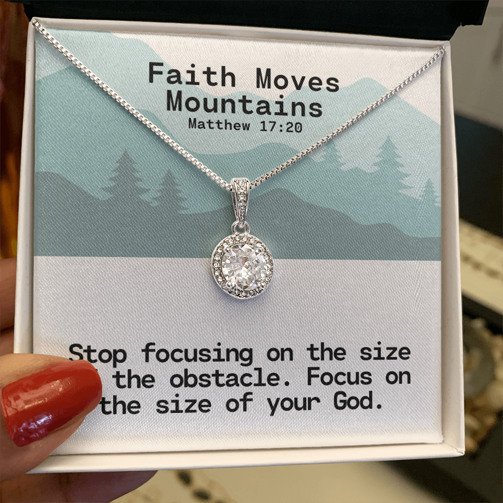 Faith Moves Mountains (Matthew 17:20) | Eternal Hope Pendant Necklace