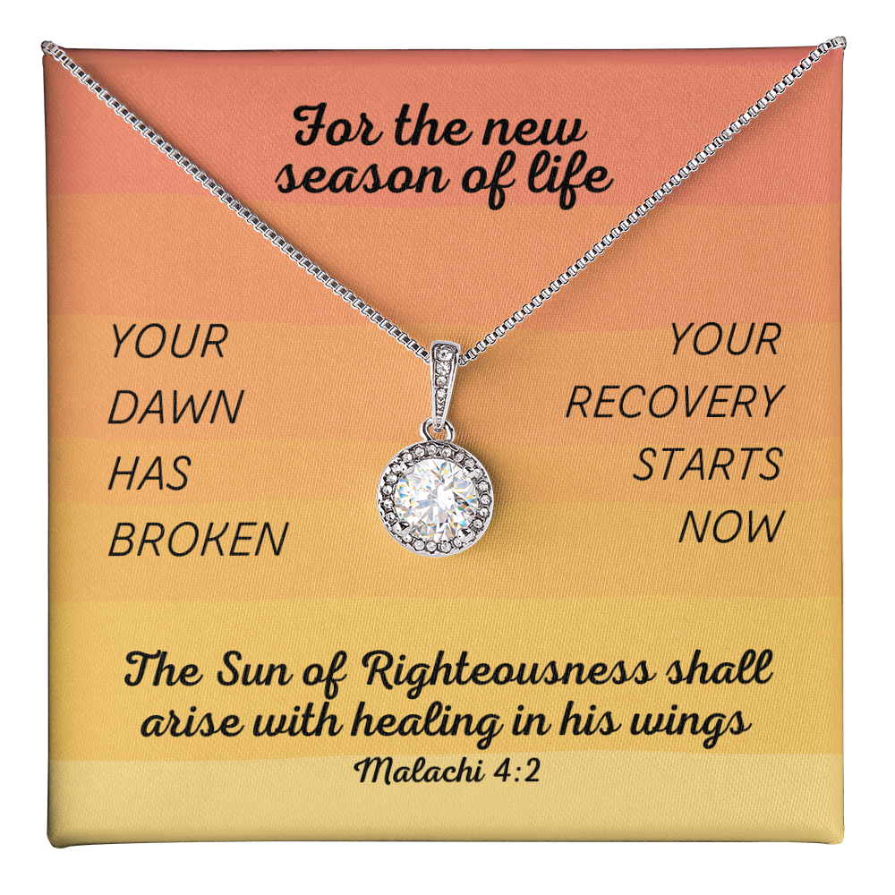 Healing In His Wings (Malachi 4:2) | Eternal Hope Pendant Necklace