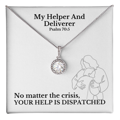 My Helper And Deliverer (Psalm 70:5) | Eternal Hope Pendant Necklace