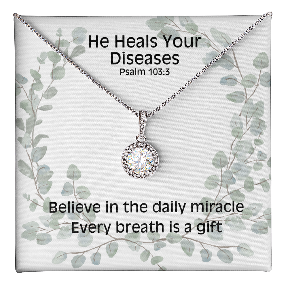 He Heals Your Diseases (Psalm 103:3) | Eternal Hope Pendant Necklace