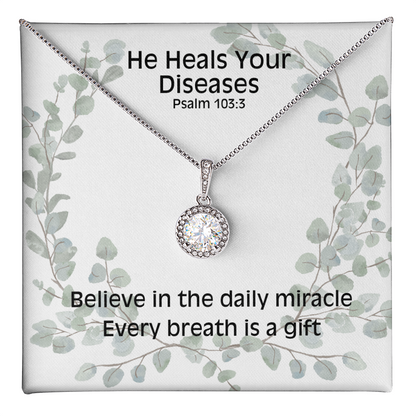 He Heals Your Diseases (Psalm 103:3) | Eternal Hope Pendant Necklace