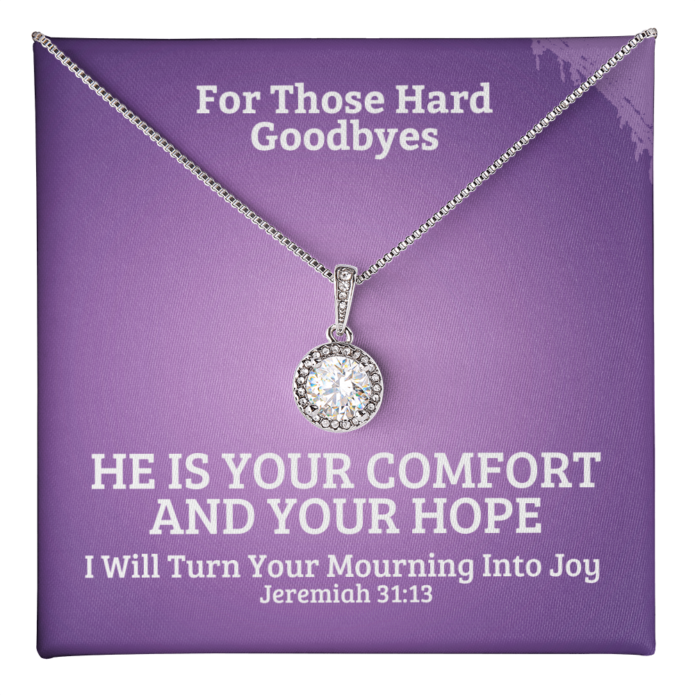 I Will Turn Your Mourning Into Joy (Jeremiah 31:13) | Eternal Hope Pendant Necklace