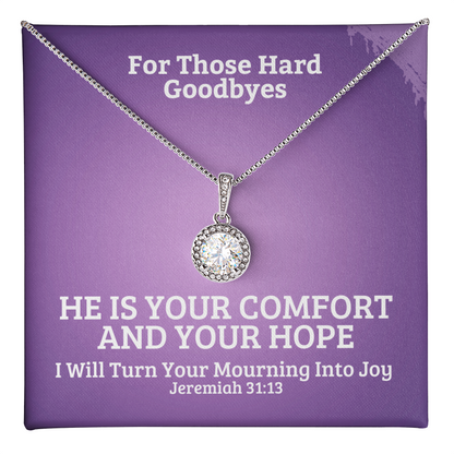 I Will Turn Your Mourning Into Joy (Jeremiah 31:13) | Eternal Hope Pendant Necklace