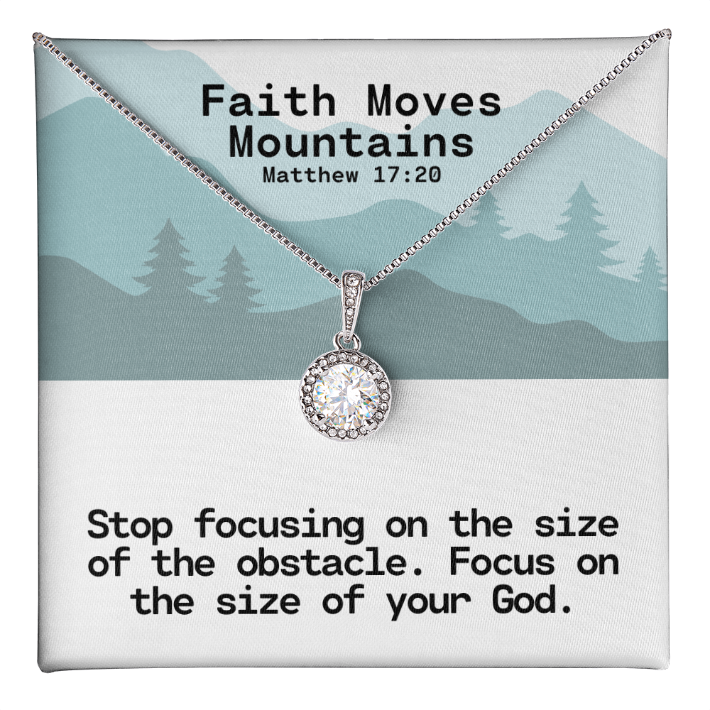 Faith Moves Mountains (Matthew 17:20) | Eternal Hope Pendant Necklace