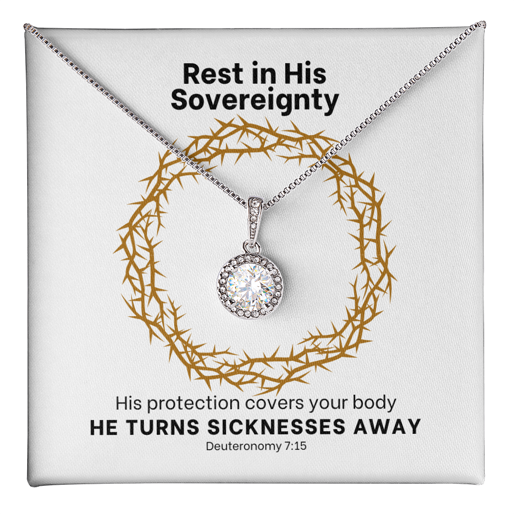 He Turns Sicknesses Away (Deuteronomy 7:15) | Eternal Hope Pendant Necklace