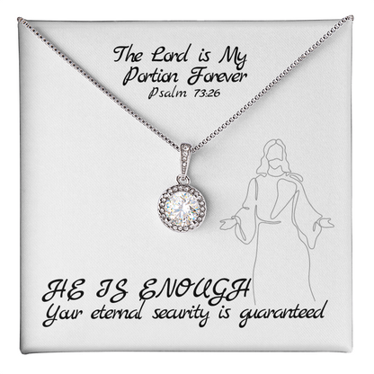 The Lord is My Portion Forever (Psalm 73:26) | Eternal Hope Pendant Necklace