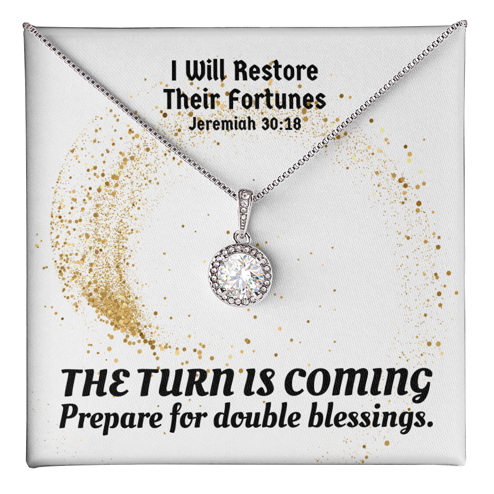 I Will Restore Their Fortunes (Jeremiah 30:18) | Eternal Hope Pendant Necklace