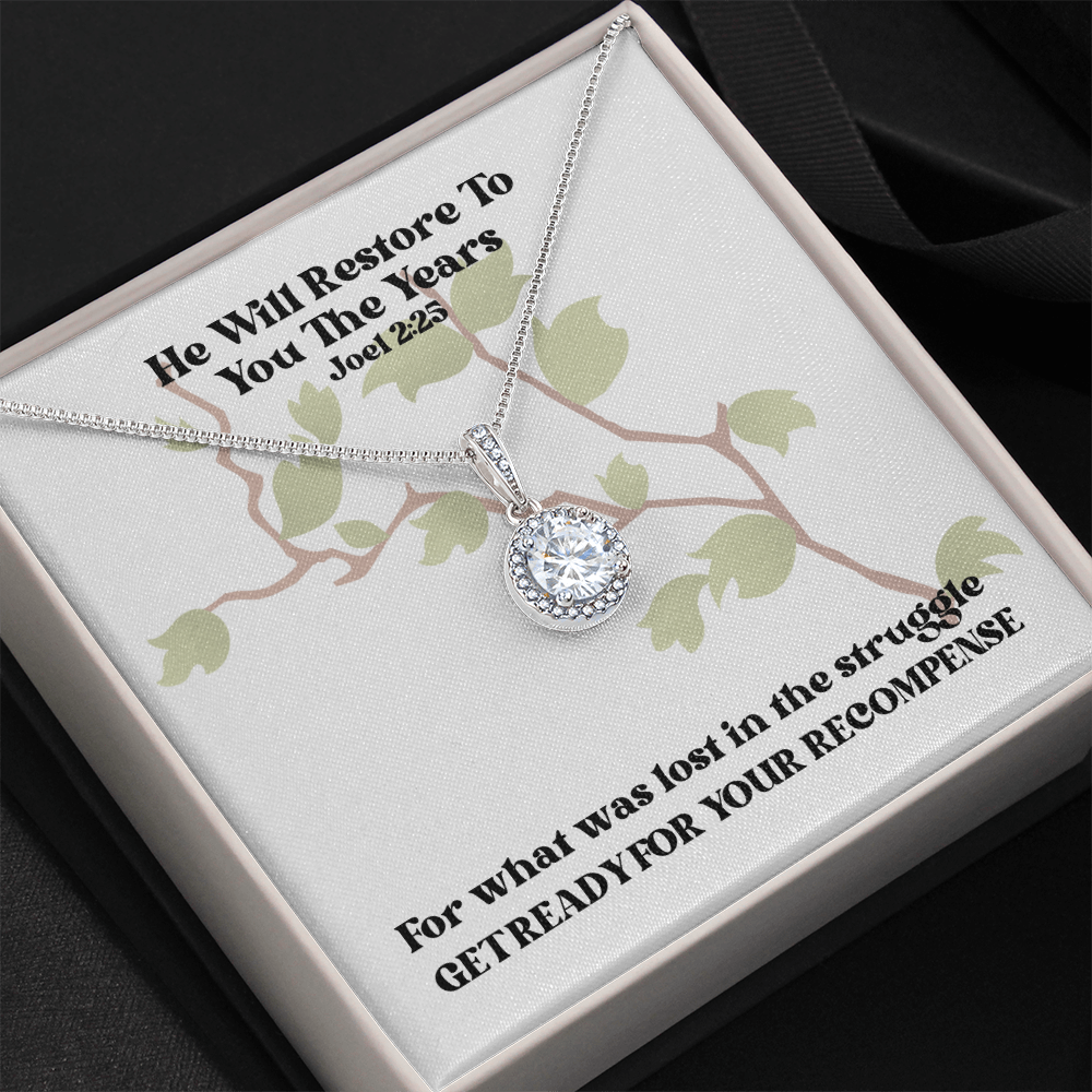 He Will Restore To You The Years (Joel 2:25) | Eternal Hope Pendant Necklace