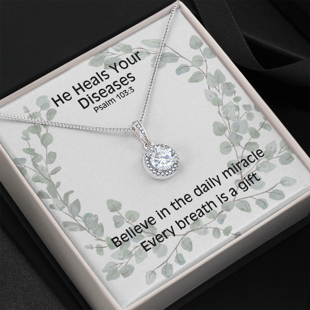 He Heals Your Diseases (Psalm 103:3) | Eternal Hope Pendant Necklace