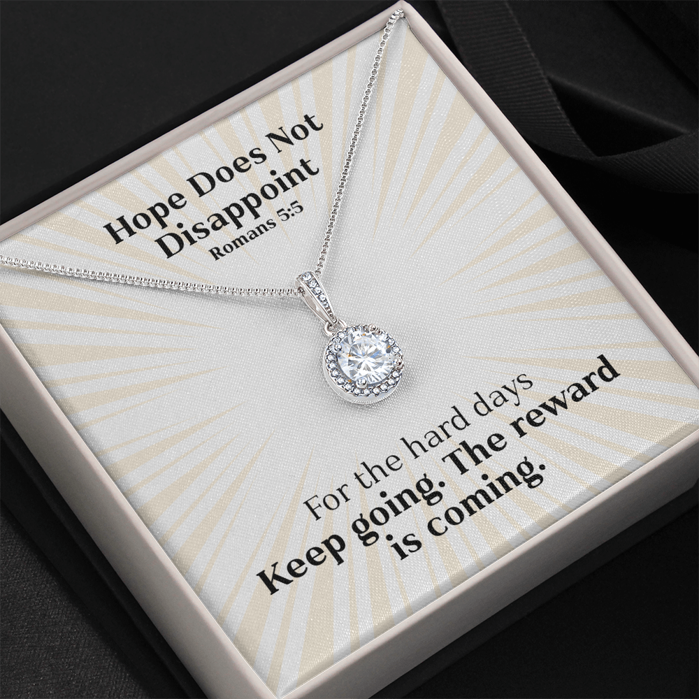 Hope Does Not Disappoint (Romans 5:5) | Eternal Hope Pendant Necklace