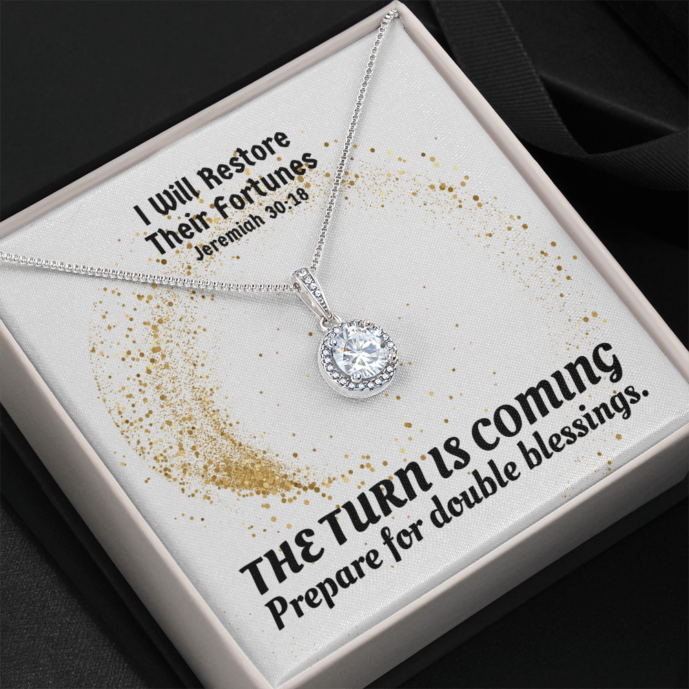 I Will Restore Their Fortunes (Jeremiah 30:18) | Eternal Hope Pendant Necklace