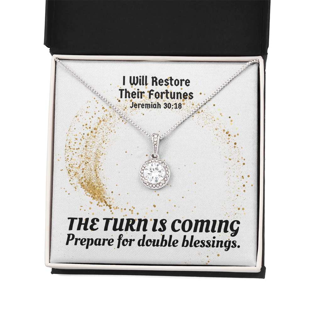 I Will Restore Their Fortunes (Jeremiah 30:18) | Eternal Hope Pendant Necklace