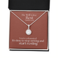 He Will Give  Rest (Matthew 11:28) | Eternal Hope Pendant Necklace