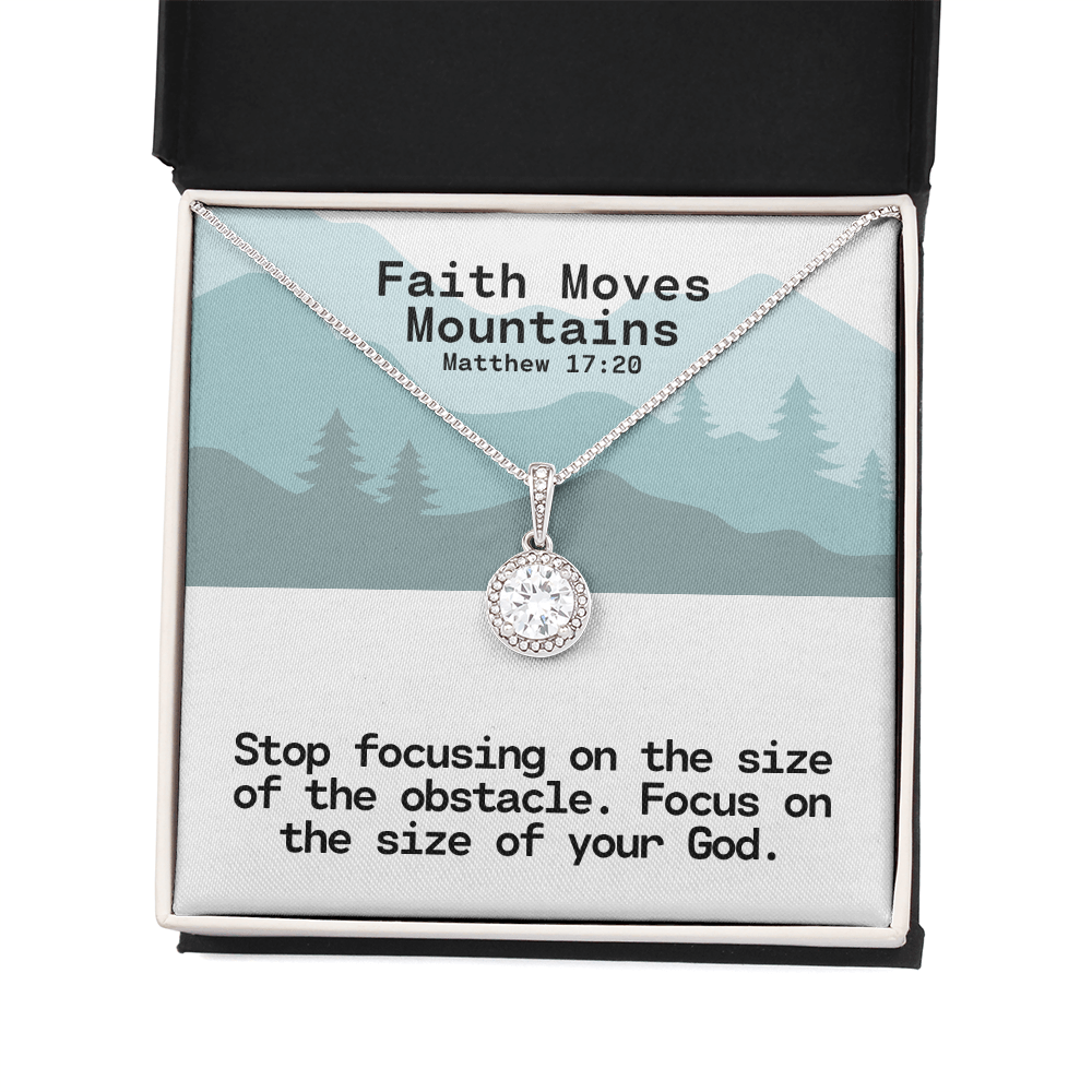 Faith Moves Mountains (Matthew 17:20) | Eternal Hope Pendant Necklace