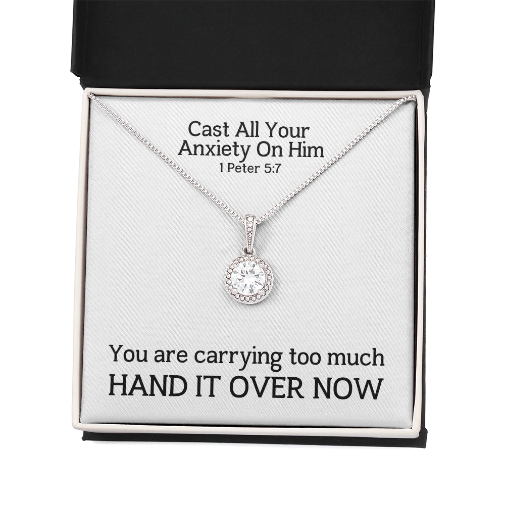 Cast All Your  Anxiety On Him (1 Peter 5:7) | Eternal Hope Pendant Necklace