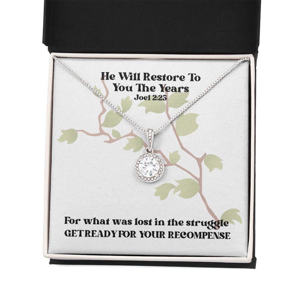 He Will Restore To You The Years (Joel 2:25) | Eternal Hope Pendant Necklace