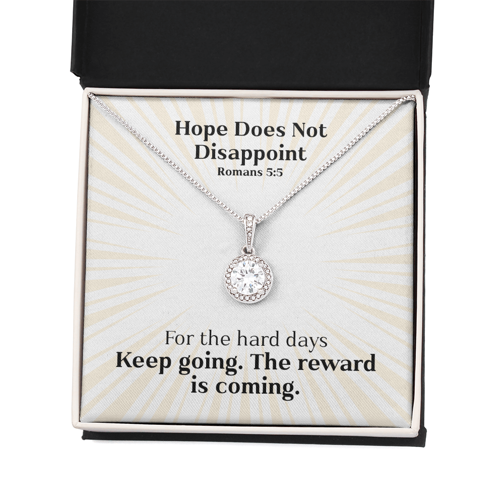 Hope Does Not Disappoint (Romans 5:5) | Eternal Hope Pendant Necklace