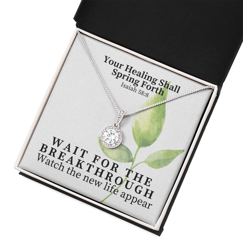 Your Healing Shall Spring Forth (Isaiah 58:8) | Eternal Hope Pendant Necklace