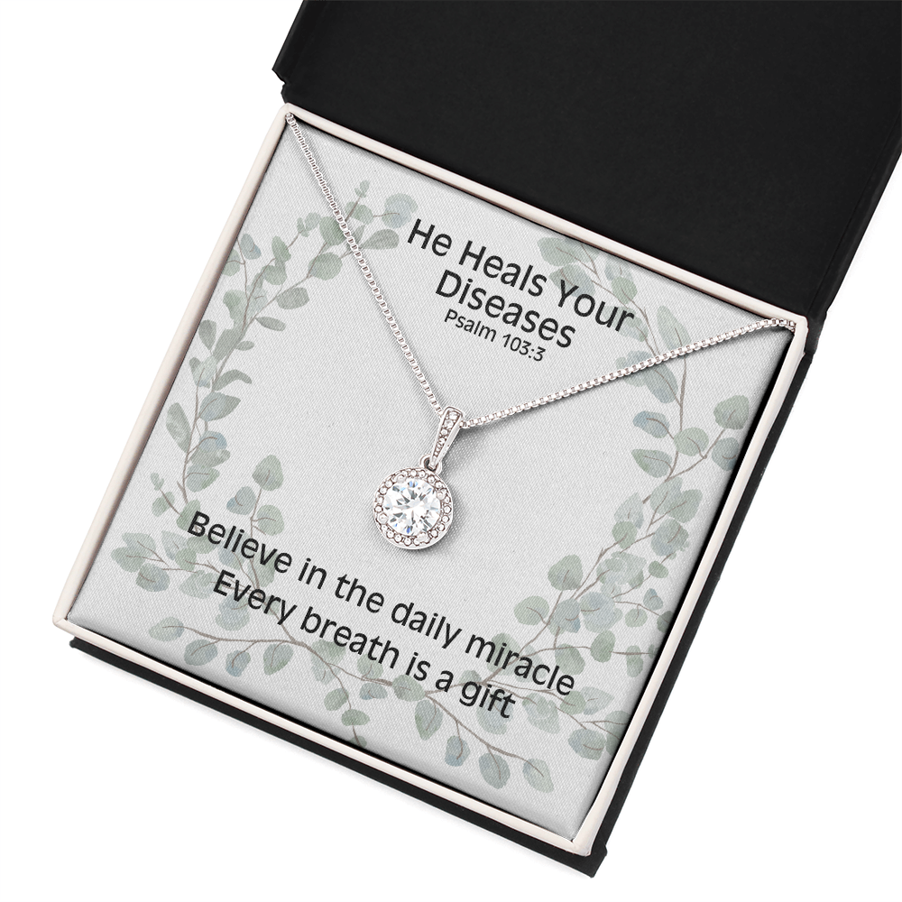 He Heals Your Diseases (Psalm 103:3) | Eternal Hope Pendant Necklace