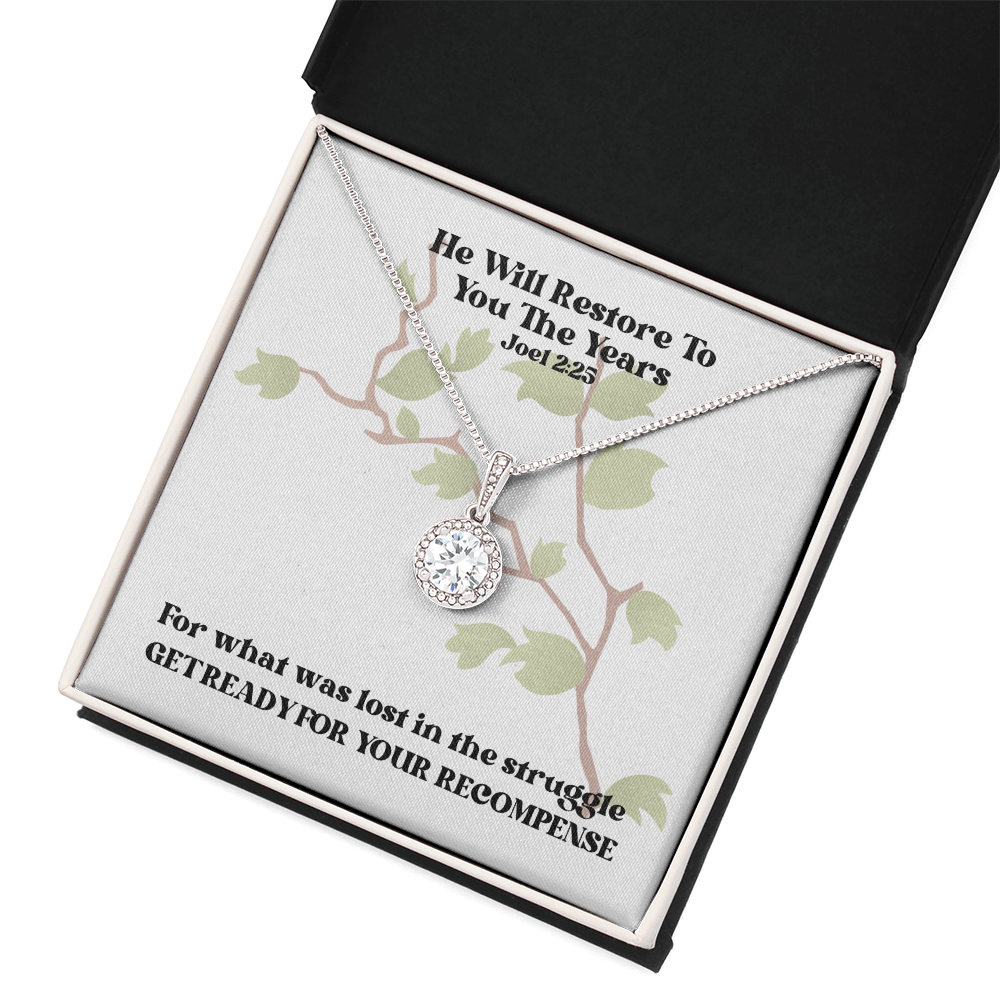 He Will Restore To You The Years (Joel 2:25) | Eternal Hope Pendant Necklace