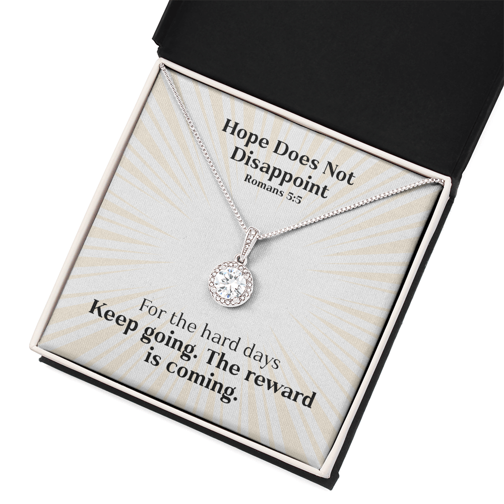 Hope Does Not Disappoint (Romans 5:5) | Eternal Hope Pendant Necklace